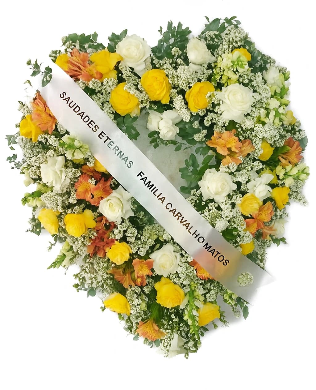 Coroa Rosas, Lírios e Boca de Leão — coroa de flores para velório em Brasília