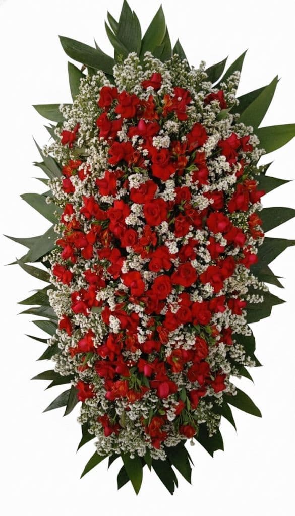 Coroa Rosas Vermelhas — coroa de flores para velório em Brasília